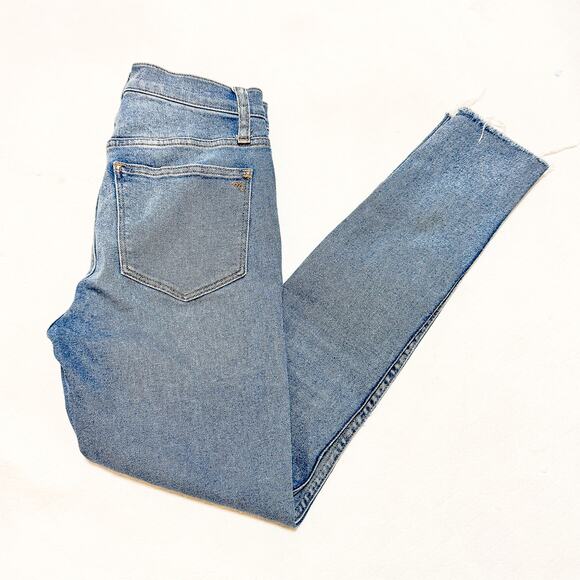 Madewell 10" High-Rise Skinny Jean Vintage Wash Denim Raw Hem Size 24 NC315 - Picture 9 of 9